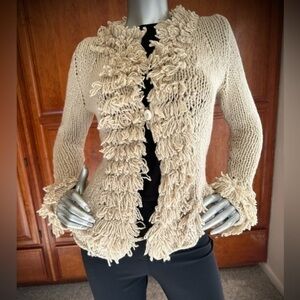 Hillary Rohde Scotland Hand Knitted Cashmere Sweater, S